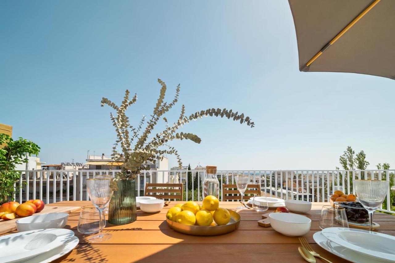 Luxurious Apartment With Big Sea View Terrace - Central Location Athens Luaran gambar